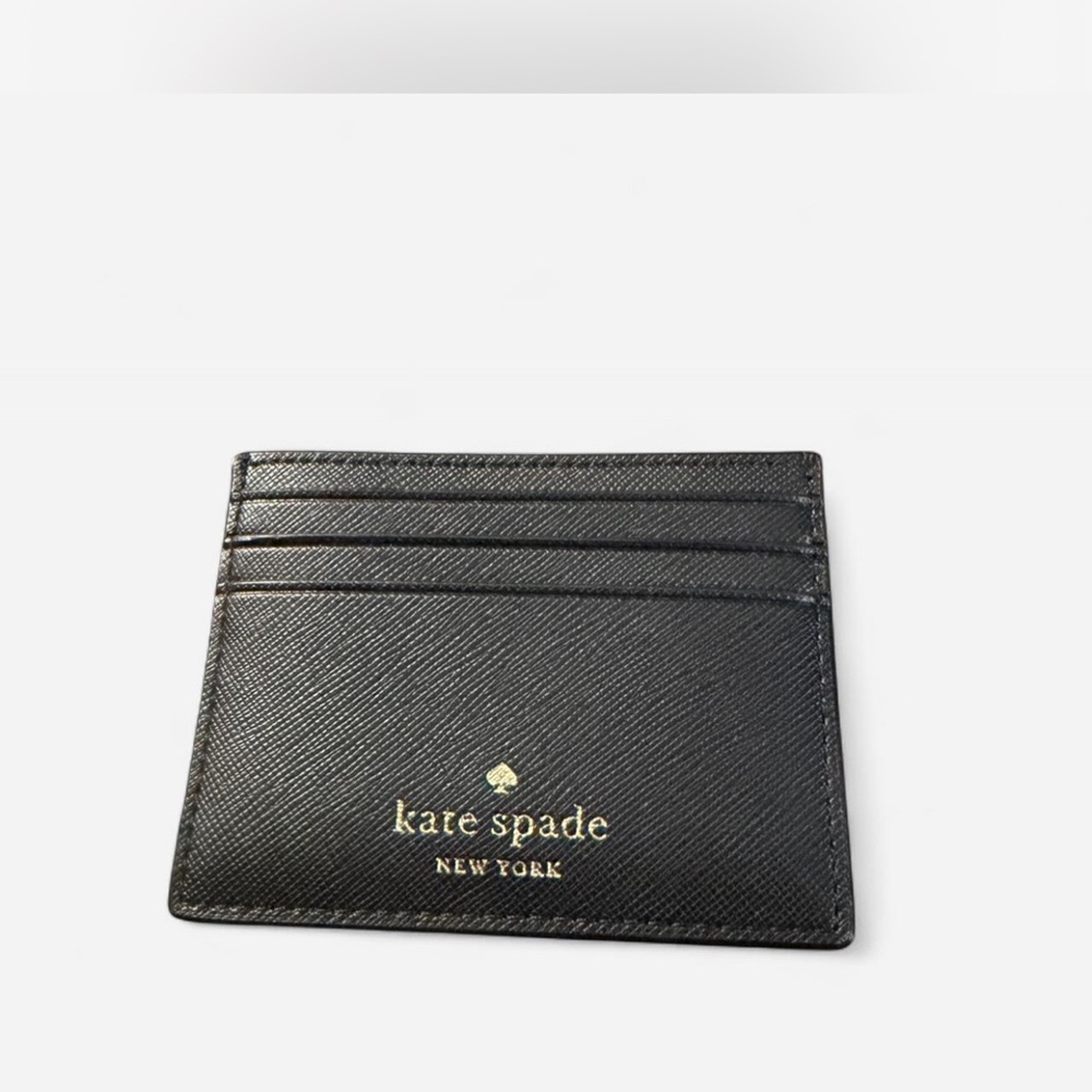 Kate Spade Black Leather Card Case